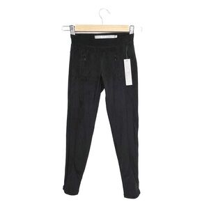 Tractr Girl’s Leggings Size 7 Black Pants Pull-on Faux Suede Moleskin New NWT